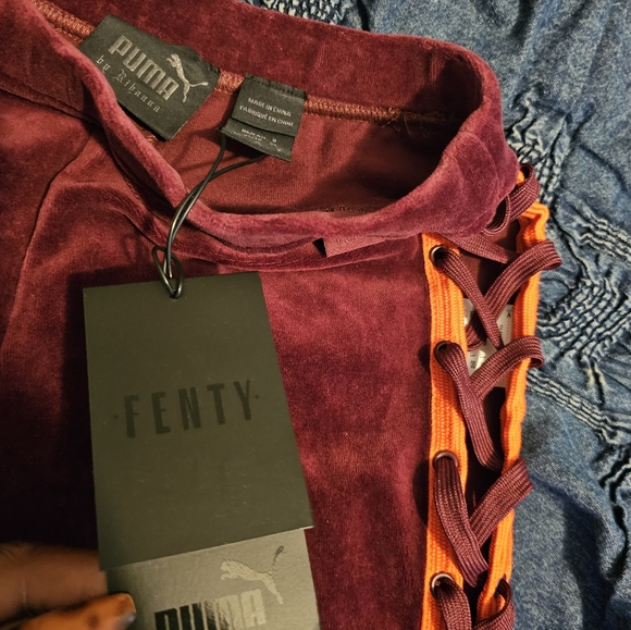 Puma X FENTY Velour Lacing Tights - Picture 2 of 7